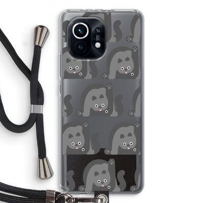 Cats: Xiaomi Mi 11 Transparant Hoesje met koord