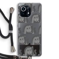 Cats: Xiaomi Mi 11 Transparant Hoesje met koord