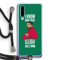Sleigh Bells Ring: Huawei P30 Transparant Hoesje met koord