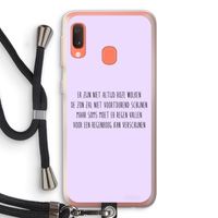Regenboog: Samsung Galaxy A20e Transparant Hoesje met koord