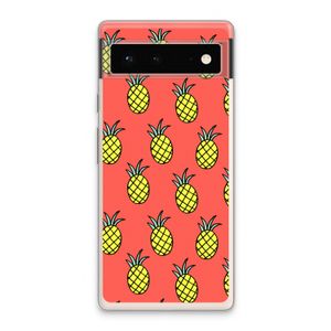 Ananas: Google Pixel 6 Transparant Hoesje