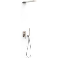 Regendouche set Tres Slim | Inbouw | Mengkraan | 2-weg | Vierkant | RVS look