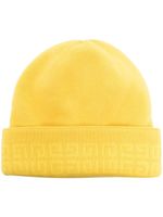 Givenchy bonnet en maille à logo brodé - Jaune