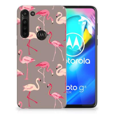 Motorola Moto G8 Power | TPU Hoesje | Flamingo