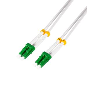 LogiLink FC0LC20 Glasvezel Optische vezel Aansluitkabel [1x LC APC-stekker - 1x LC APC-stekker] 9/125 µ Singlemode OS2 20.00 m