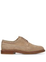 Brunello Cucinelli chaussures en cuir à boucles - Tons neutres