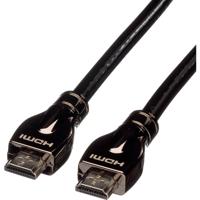 ROLINE HDMI Ultra HD Kabel met Ethernet, M/M, zwart, 7,5 m