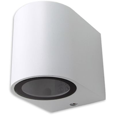 LED Tuinverlichting - Buitenlamp - Prixa Hoptron - GU10 Fitting - Rond - Mat Wit - Aluminium