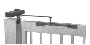 ASSA ABLOY DC680G Deurdranger voor toegangspoorten en tuinhekken | incl. glijarm voor breedtes van 600 mm tot 1400 mm | kleur wit RAL 9016. | 180-20 °