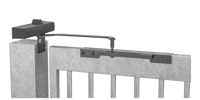 ASSA ABLOY DC680G Deurdranger voor toegangspoorten en tuinhekken | incl. glijarm voor breedtes van 600 mm tot 1400 mm | kleur zilver EV1. | 180-20 ° -