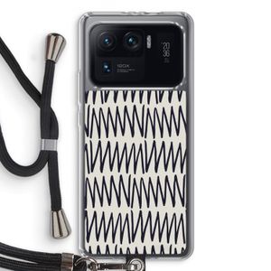 Marrakech Zigzag: Xiaomi Mi 11 Ultra Transparant Hoesje met koord