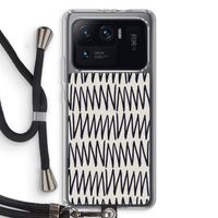 Marrakech Zigzag: Xiaomi Mi 11 Ultra Transparant Hoesje met koord Marrakech Zigzag: Xiaomi Mi 11 Ultra Transparant Hoesje met koord
