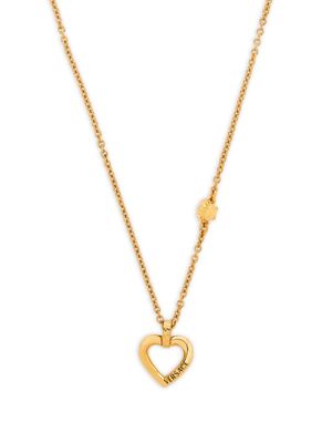 Versace collier à pendentif cœur Medusa - Or