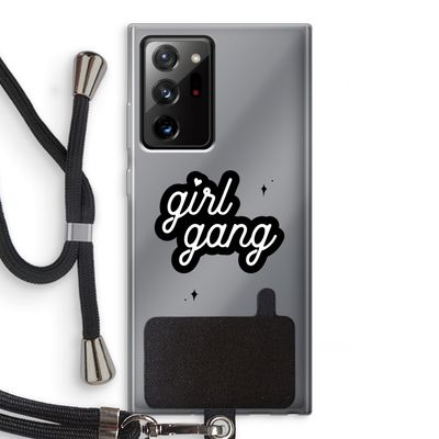 Girl Gang: Samsung Galaxy Note 20 Ultra / Note 20 Ultra 5G Transparant Hoesje met koord