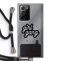 Girl Gang: Samsung Galaxy Note 20 Ultra / Note 20 Ultra 5G Transparant Hoesje met koord