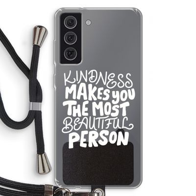 The prettiest: Samsung Galaxy S21 FE Transparant Hoesje met koord