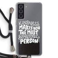 The prettiest: Samsung Galaxy S21 FE Transparant Hoesje met koord