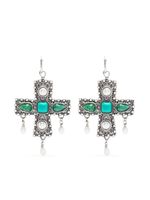 Roberto Cavalli boucles d'oreilles à ornement de pierre semi-précieuse - Argent - thumbnail