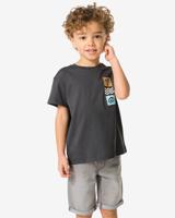 HEMA Kinder T-shirt Zomer Donkergrijs (donkergrijs)