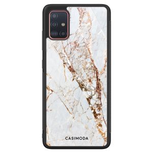 Samsung Galaxy A71 hoesje - Marmer goud