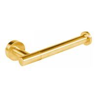 Tres Max toiletrol houder rond 24k Goud mat