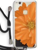 Orange Ellila flower: Huawei Ascend P10 Lite Transparant Hoesje met koord