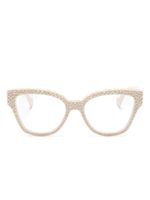 Gucci Eyewear lunettes de vue à monture papillon - Blanc