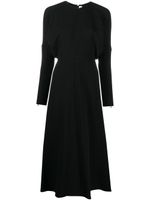 Victoria Beckham robe mi-longue à design à empiècements - Noir