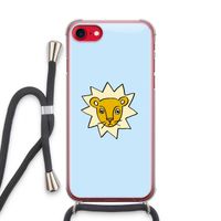 Kleine leeuw: iPhone SE 2020 Transparant Hoesje met koord