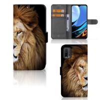 Xiaomi Redmi 9T | Poco M3 | Telefoonhoesje | Met pasjeshouder | Leeuw