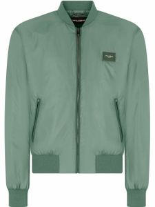 Dolce & Gabbana veste bomber à logo - Vert