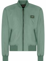 Dolce & Gabbana veste bomber à logo - Vert - thumbnail