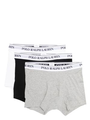 Polo Ralph Lauren lot de deux slips à taille logo - Gris