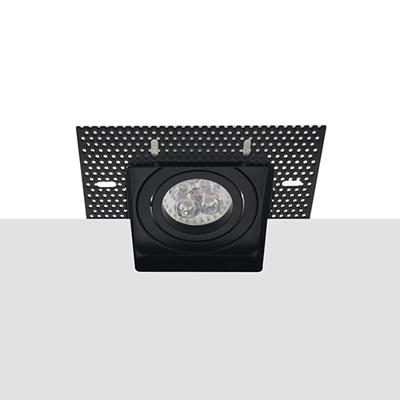 LED trimless spot kantelbaar GU10 4Watt vierkant ZWART dimbaar