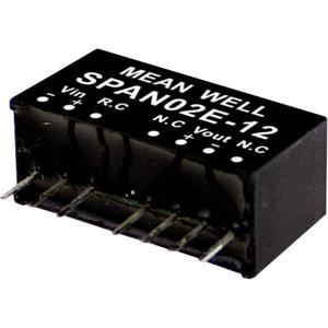 Mean Well SPAN02A-15 DC/DC-convertermodule 134 mA 2 W Aantal uitgangen: 1 x Inhoud 1 stuk(s)