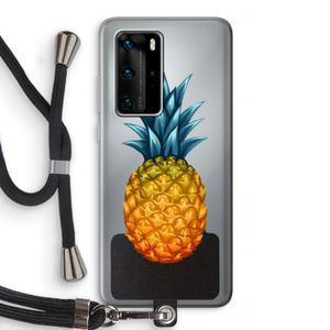 Grote ananas: Huawei P40 Pro Transparant Hoesje met koord