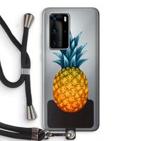 Grote ananas: Huawei P40 Pro Transparant Hoesje met koord