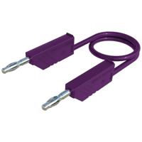 SKS Hirschmann MLN 100/2,5 VI Meetsnoer Banaanstekker 4 mm Banaanstekker 4 mm 1.00 m Violet 1 stuk(s)