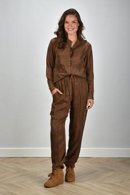 Marant Etoile broek Zaylee PA0566FA-C3J07E tabacco
