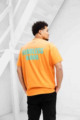 Fearless Blood Leader Club Washed T-Shirt Heren Oranje - Maat M - Kleur: Oranje | Soccerfanshop