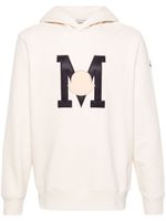 Moncler hoodie en coton à patch logo - Tons neutres - thumbnail