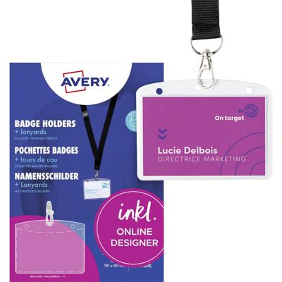 Avery-Zweckform 4825 Naamplaatje (b x h) 90 mm x 60 mm 10 stuk(s)