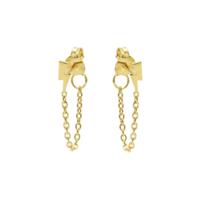 Karma Oorbellen Chain Lightning Goud