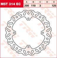 TRW Remschijf, remschijven voor de moto, MST314EC