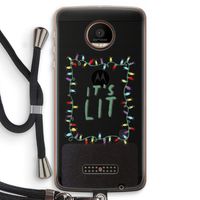 It's Lit: Motorola Moto Z Force Transparant Hoesje met koord