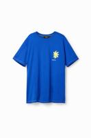 T-shirt met korte mouw en zon - BLUE - XL