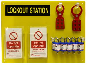 AMW Lock Out Station Voor 5 Gebruikers (gevuld)