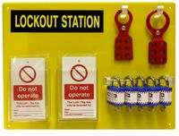 AMW Lock Out Station Voor 5 Gebruikers (gevuld)
