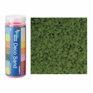 2x busjes grof decoratie zand/kiezels groen 500 gram