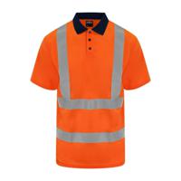 Reflecterende polo oranje - 4XL